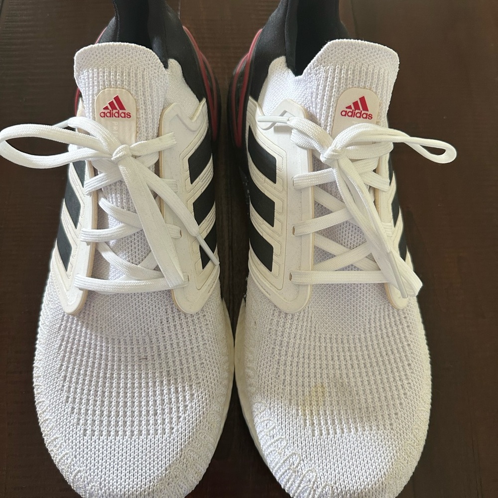 Adidas White Scarlet Ultraboost
